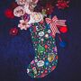 Personalised Hand Painted Christmas Stocking, thumbnail 3 of 12