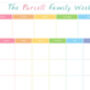 Personalised Weekly Family Planner Whiteboard, thumbnail 8 of 9