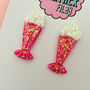 Milkshake Glitter Resin Earrings, thumbnail 3 of 4
