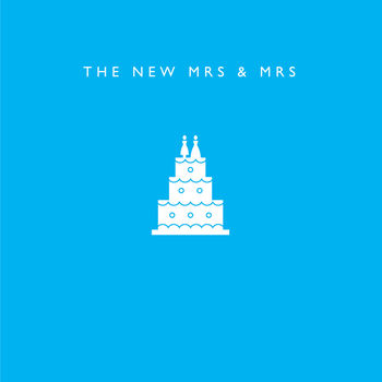 'The New Mrs And Mrs' Gay Wedding Card, 2 of 2