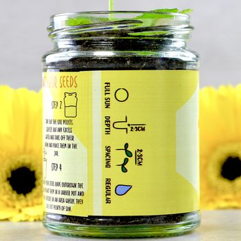 Personalised Happy Sunflower Jar Grow Kit, 7 of 10
