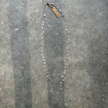 A Galaxy Of Charming Stars Necklace Worn Silver, 4 of 4