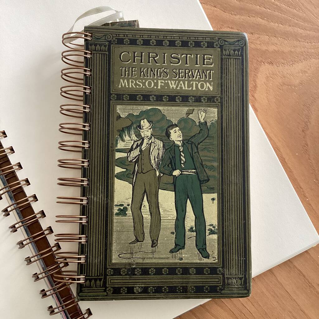 'Christie The King's Servant' Upcycled Notebook, 1 of 4