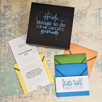 Activity Box For A Gemini Birthday Gift, 2 of 5