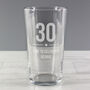 Personalised Big Age Birthday Pint Glass, thumbnail 2 of 5