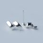 Sterling Silver Simple Bar Twist Stud Earrings, thumbnail 3 of 5