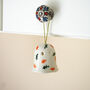 Ceramic Halloween Hanging Ghost Decoration With Autumn Leaves, thumbnail 5 of 6