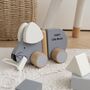 Personalised Wooden Play Pull Along Mouse, thumbnail 4 of 6