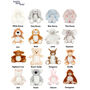 Personalised Owl Teddy Bear Toy Gift For Baby, thumbnail 8 of 8