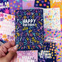 Colourful 'Happy Birthday' Pattern Colour Card, thumbnail 6 of 6