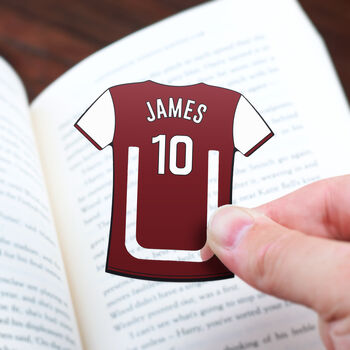 Personalised Football Team Mini Bookmark, 8 of 11