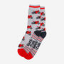 Men's Racing Motorbikes Superbikes Bamboo Socks Grey Red, thumbnail 3 of 4