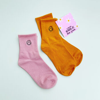 Sending You A Smile Sock And Card Gift Set, 5 of 6