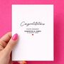 Congratulations On Your Engagement Personalised Card, thumbnail 1 of 6