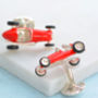 Solid Silver Vintage Racing Car Cufflinks, thumbnail 3 of 5