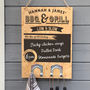 Personalised BBQ Chalkboard Sign With Hooks, thumbnail 4 of 5