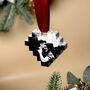 Personalised Lego® Brick Heart Christmas Photo Bauble, thumbnail 2 of 2