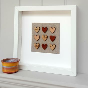 Leather 3rd Anniversary Personalised Love Hearts, 2 of 4
