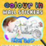 Colour In Wall Stickers, thumbnail 10 of 12