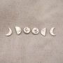 Crescent Moon Lunar Stud Everyday Earrings, thumbnail 8 of 8