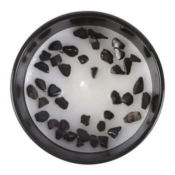 Scorpio Black Oudh Gemstone Zodiac Candle, 3 of 4