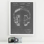 Anatomy Of Headphones Patent Print, thumbnail 3 of 7