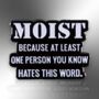 Moist Because At Least One Person You Know Hates This Word Enamel Lapel Pin Badge, Gift For Friend, thumbnail 3 of 8