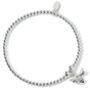 Sterling Silver Bracelet With 3D Bumble Bee Charm, thumbnail 2 of 8