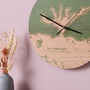 Coastline Wooden Colouful Clock, thumbnail 4 of 5