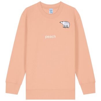 Organic Cotton Embroidered Polar Bear Sweatshirt, 10 of 11