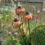 Set Of Three Copper Echinacea Garden Sculptures, thumbnail 4 of 7
