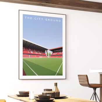 Nottingham Forest City Ground Trent End Poster, 4 of 8
