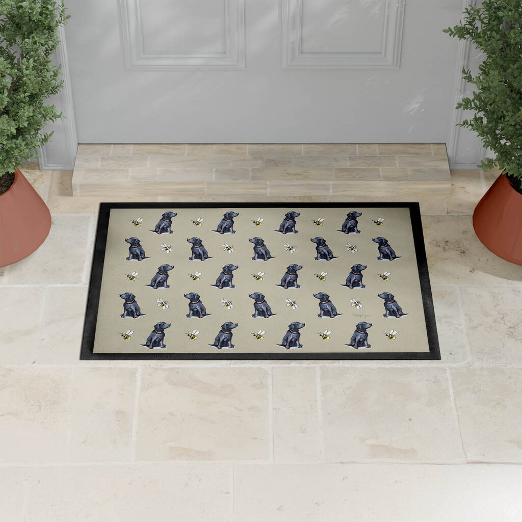Labrador Dog Pattern Door Mat, 1 of 5