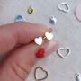 Sterling Silver 925 Solid Love Heart Ear Stud Earrings, thumbnail 1 of 8