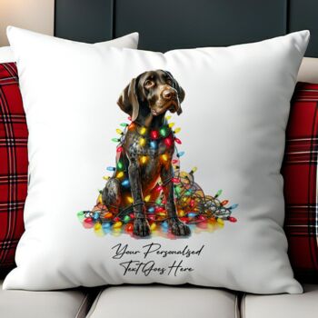 Personalised German Pointer In Christmas Lights, 9 of 10