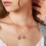 Women's Rose Gold Plated Initial Message Necklace, thumbnail 1 of 8