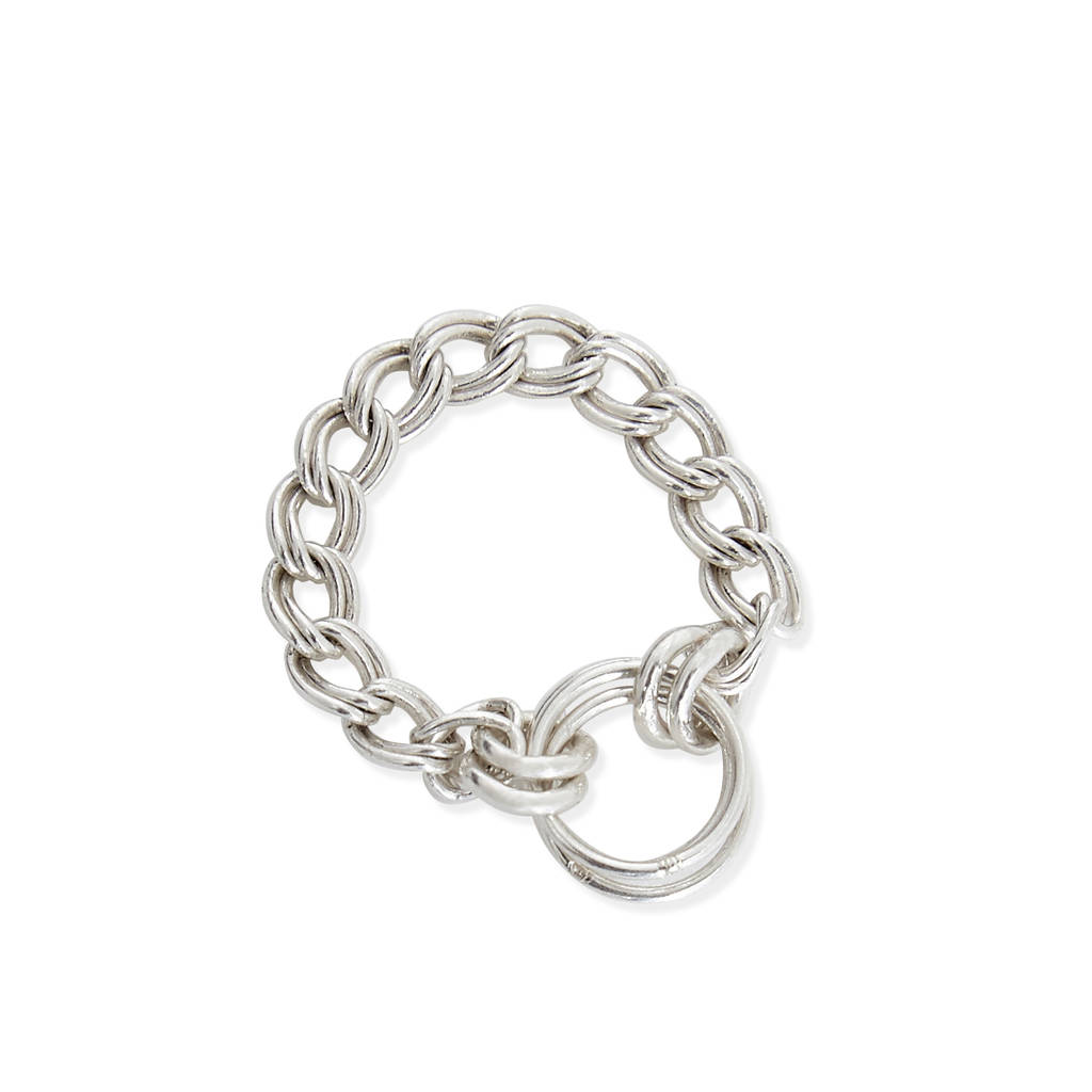 Lucy Lou Silver Chain Elegant Pinky Ring By Alison Fern Jewellery ...