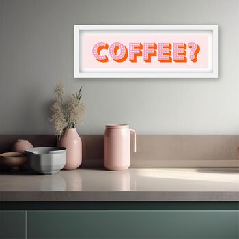 Panoramic Framed Coffee Print, 6 of 12