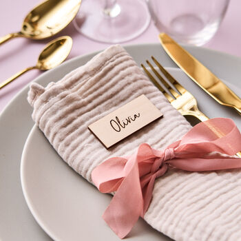 Wooden Wedding Place Setting, 8 of 9