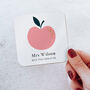 Personalised Apple Teacher Coaster, thumbnail 1 of 4