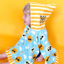 Personalised Happy Sun Toddler Hooded Towel, thumbnail 5 of 12