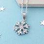Pave Snowflake Necklace, thumbnail 3 of 4