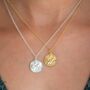 Personalised Silver Or Gold Aquarius Zodiac Necklace, thumbnail 1 of 11