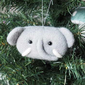 Handmade Elephant Christmas Tree Decoration, 2 of 2