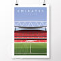 Arsenal Fc Emirates Stadium East Stand Poster, thumbnail 2 of 6