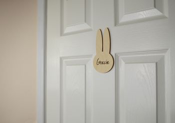 Personalised Bunny Nursery Name Plaque, 3 of 8