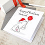 Personalised Happy Christmas Bear Card, thumbnail 1 of 2