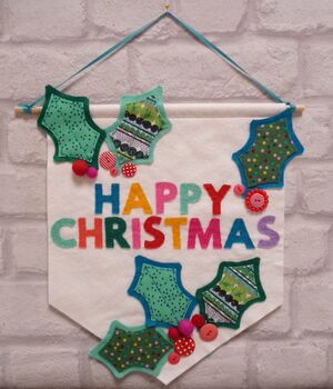 Happy Holly Christmas Banner Kit, 2 of 5