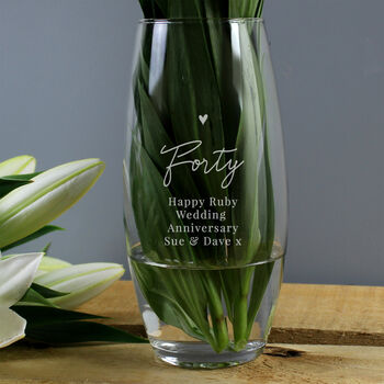 Personalised Birthday Engraved Vase, 2 of 3