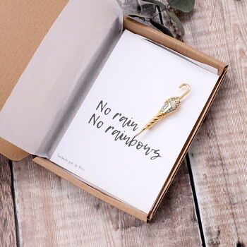 Umbrella Brooch Gift, 3 of 4